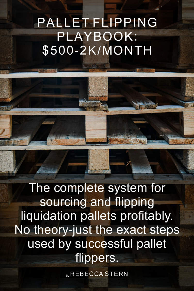 Cover of Pallet Flipping Playbook: $500–2K/Month