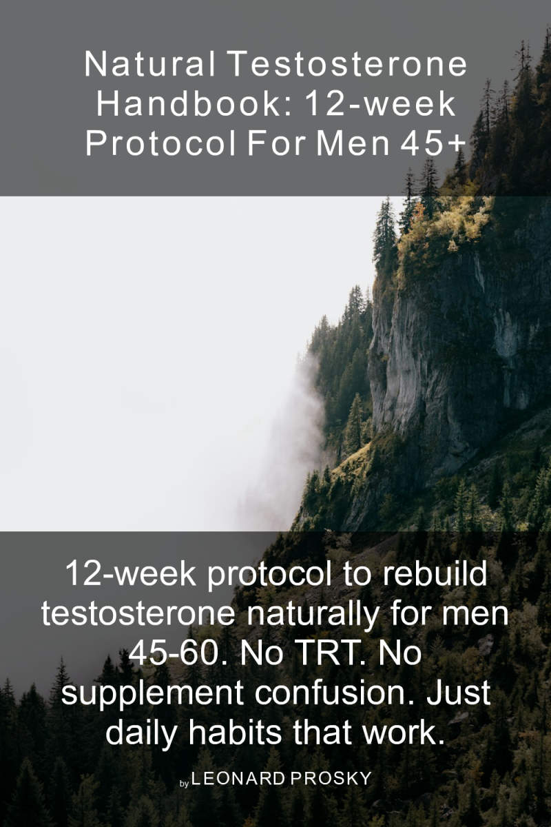 Cover of Natural Testosterone Handbook: 12-Week Protocol for Men 45+