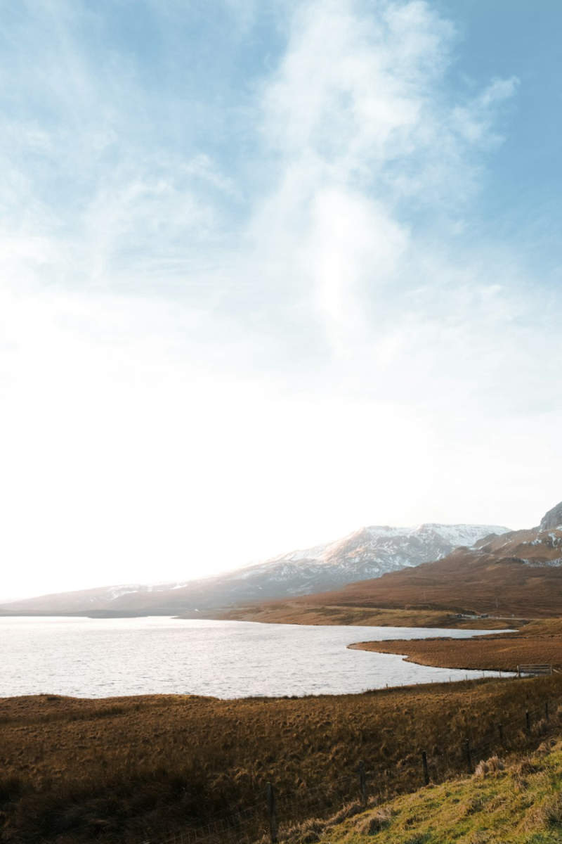 Wall Poster - Alpine Lake in the Scottish Isles