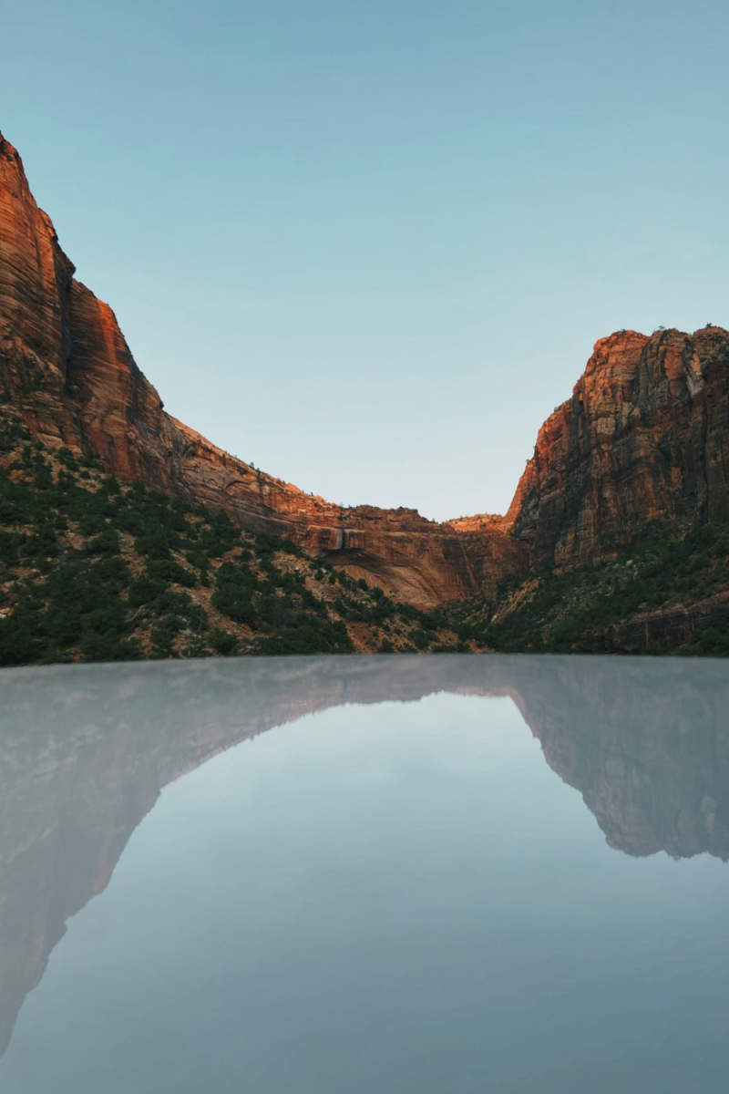 Wall Poster - Alpine Lake in Zion National Park
