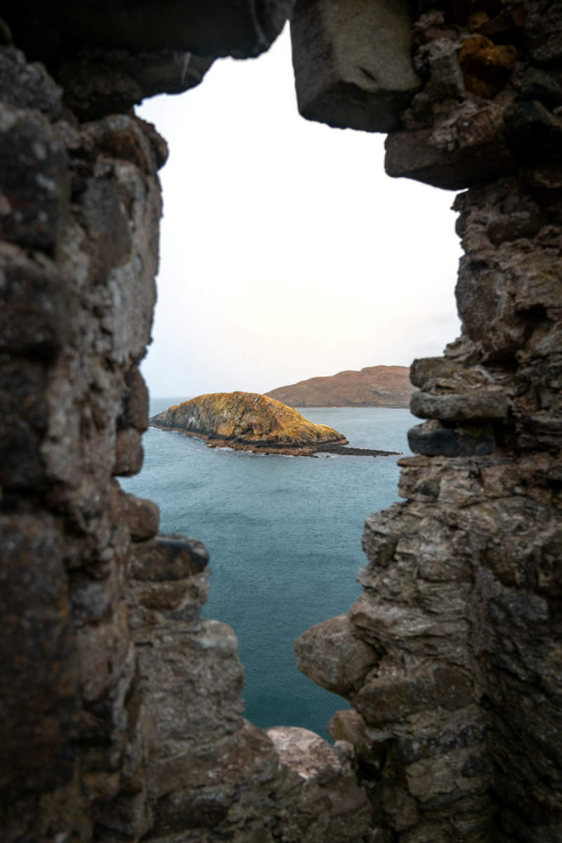 Wall Poster - Ancient Ruins in the Scottish Coast