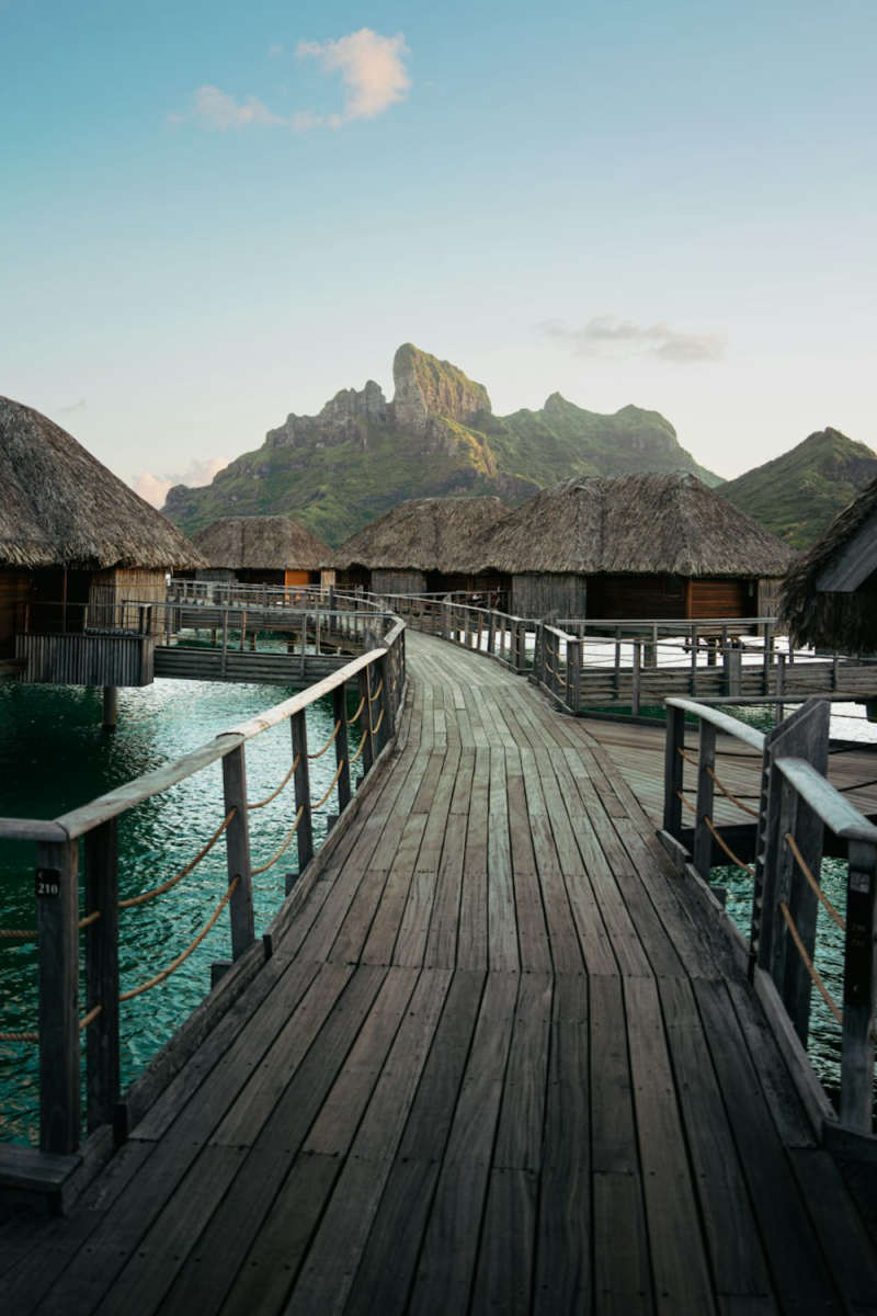 Wall Poster - Barn in Bora Bora