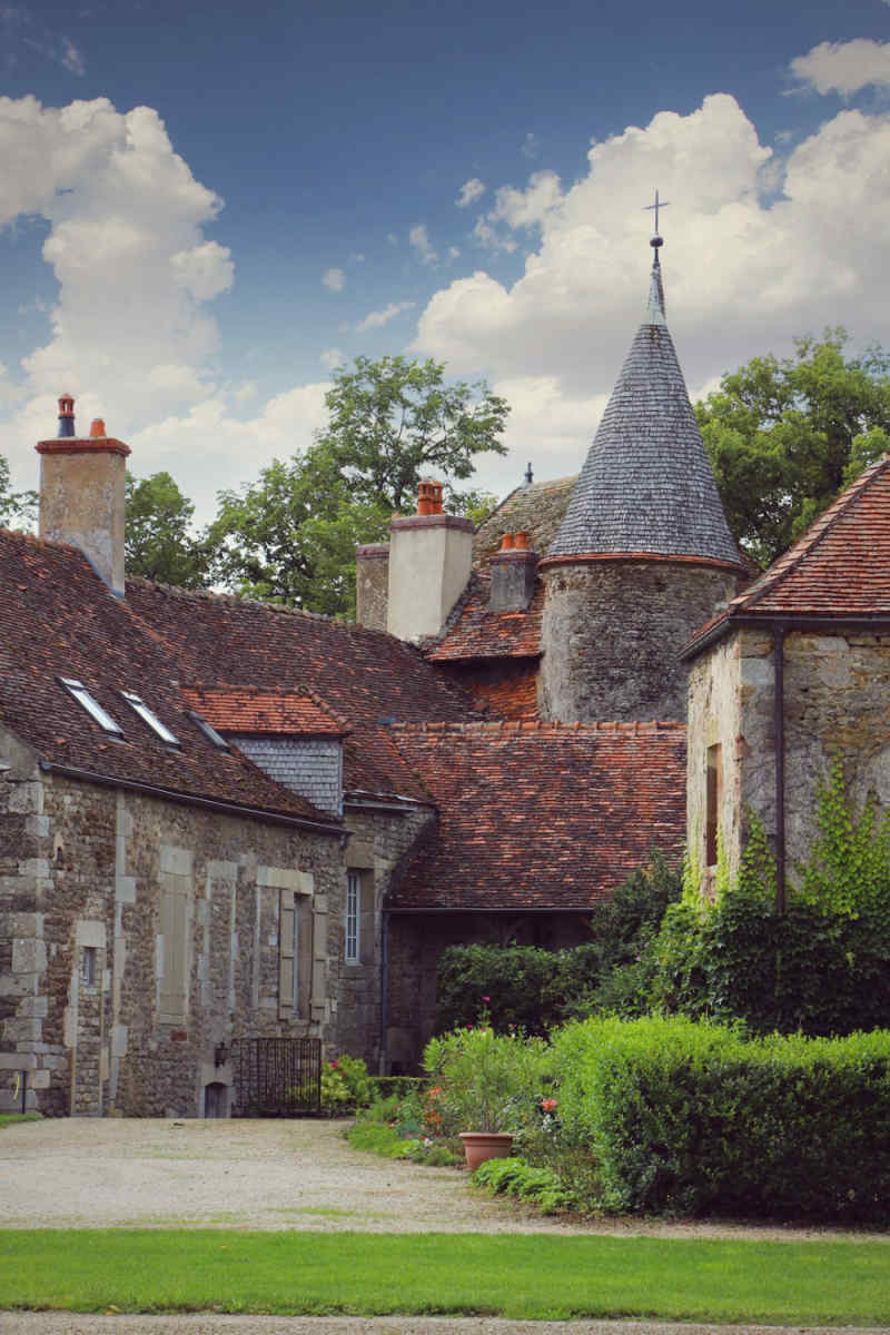 Wall Poster - Barn in Burgundy