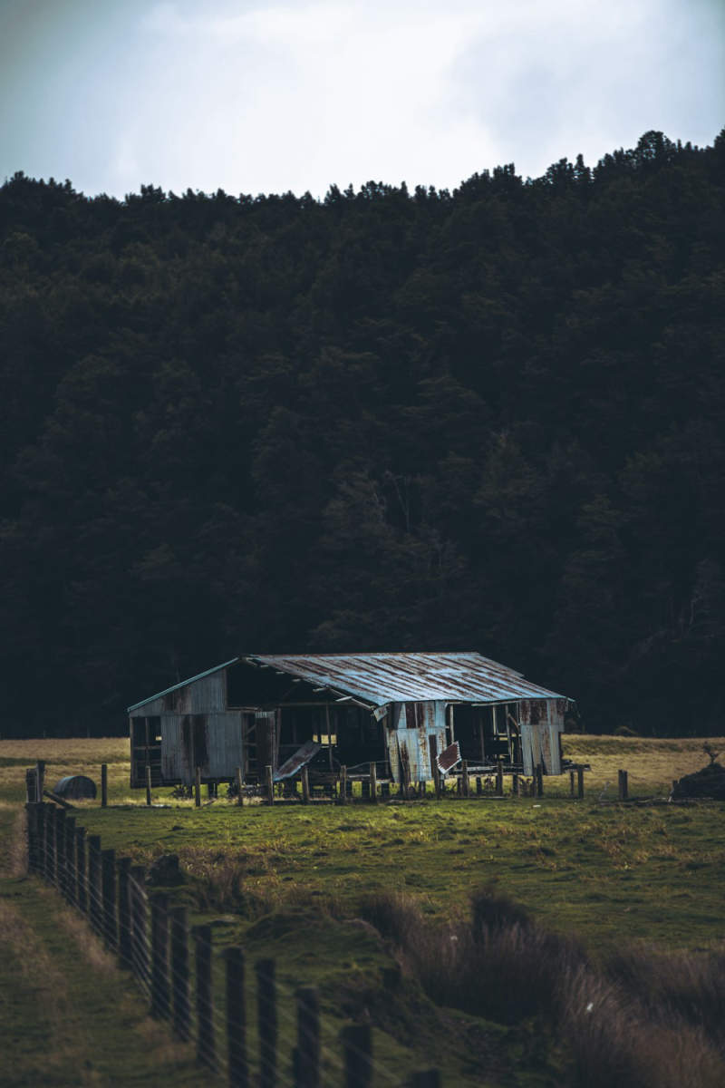 Wall Poster - Barn in New Zealand