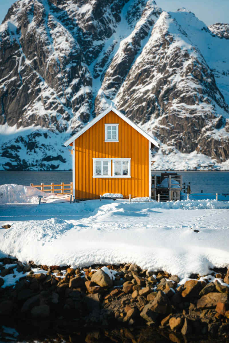 Wall Poster - Barn in the Lofoten Islands