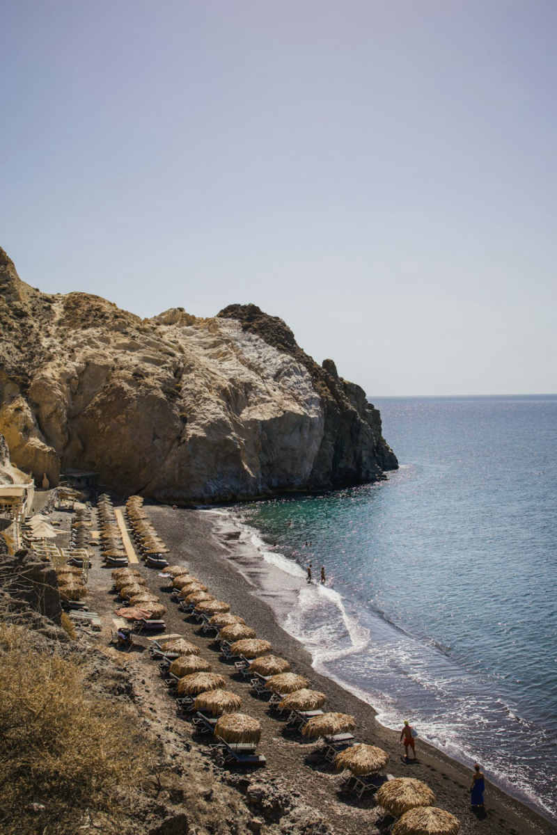 Wall Poster - Beach in Santorini
