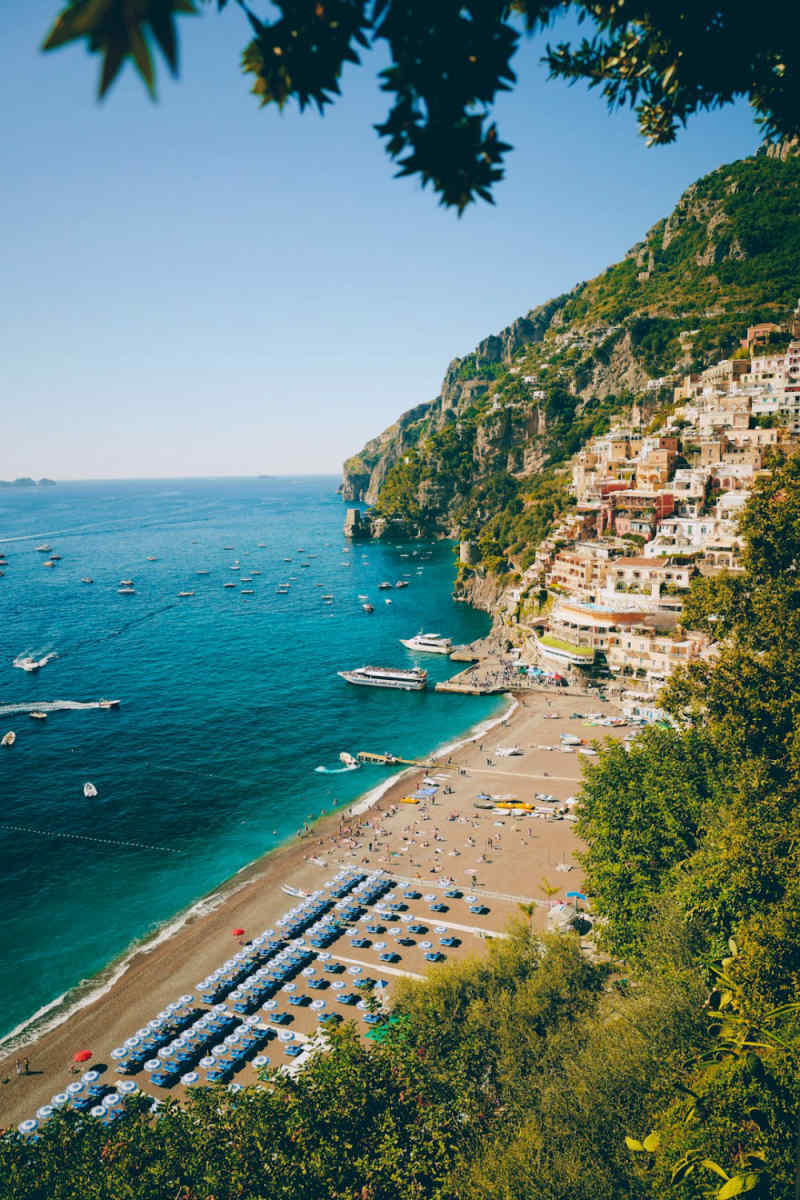 Wall Poster - Beach in the Amalfi Coast