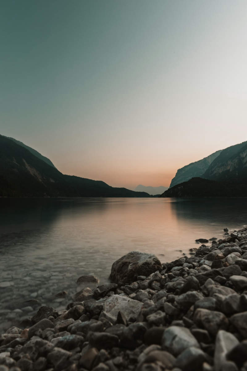 Wall Poster - Beach in the Dolomites