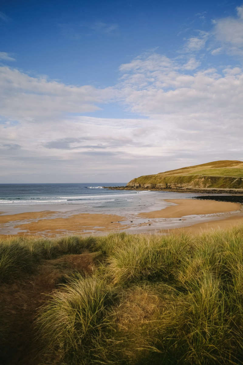 Wall Poster - Boardwalk in the Scottish Coast