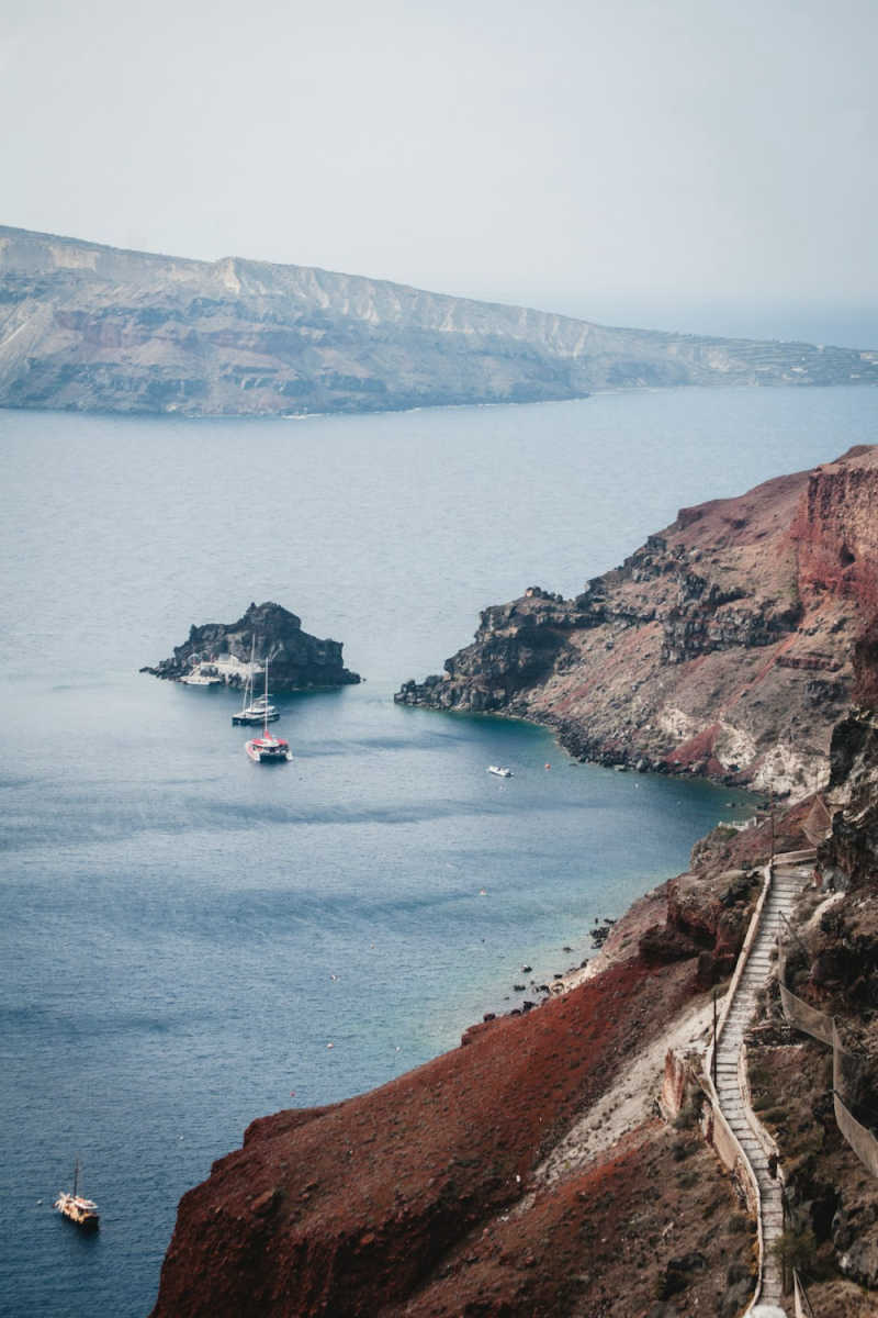 Wall Poster - Canyon in Santorini