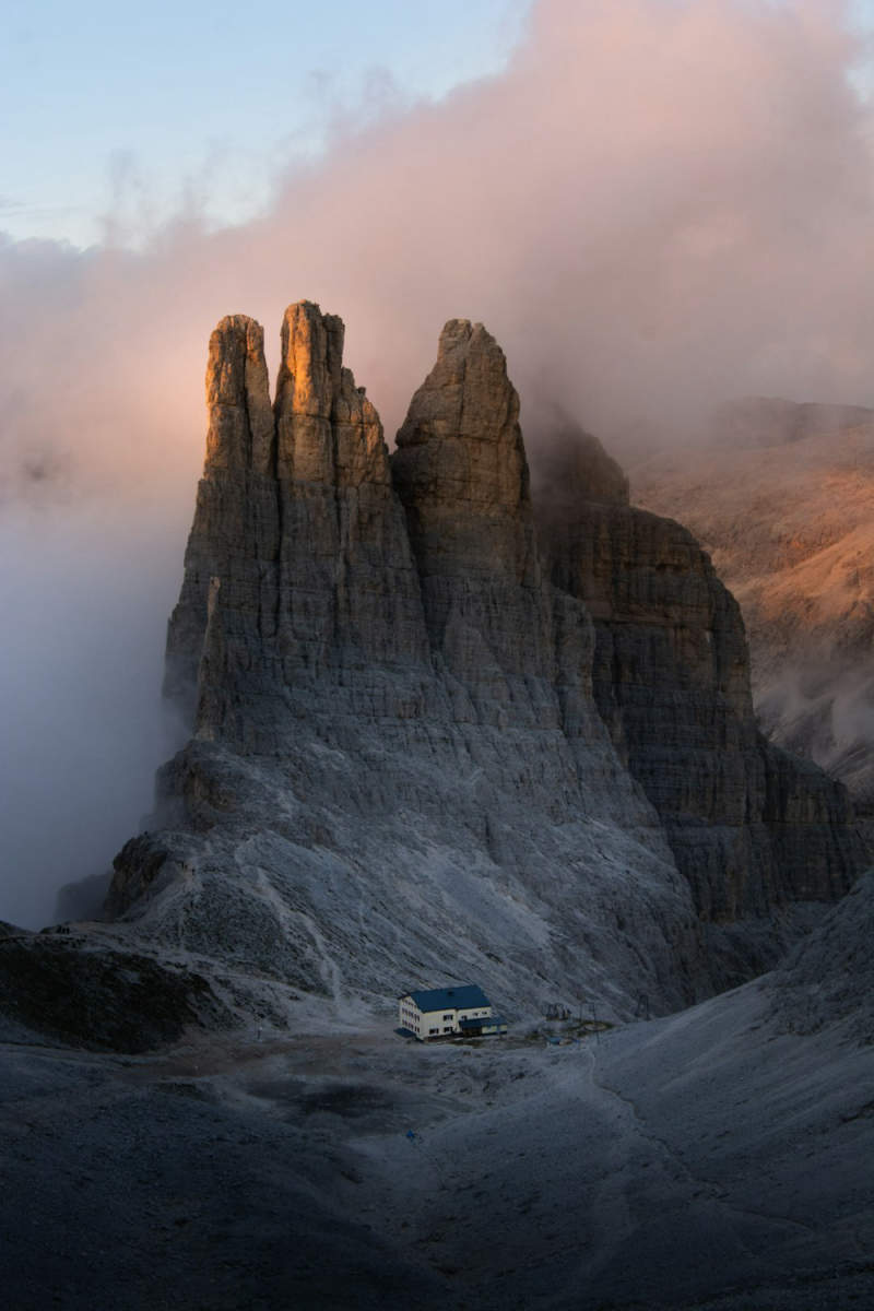 Wall Poster - Castle in the Dolomites