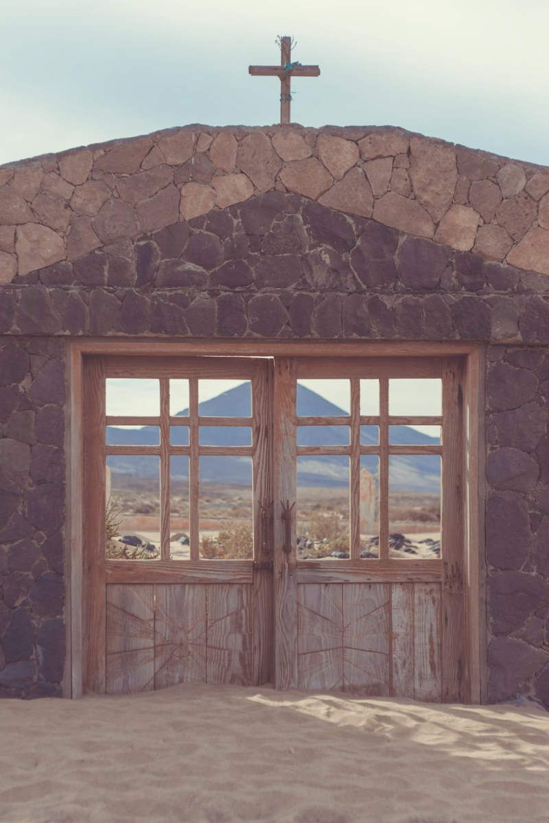 Wall Poster - Chapel in the Canary Islands