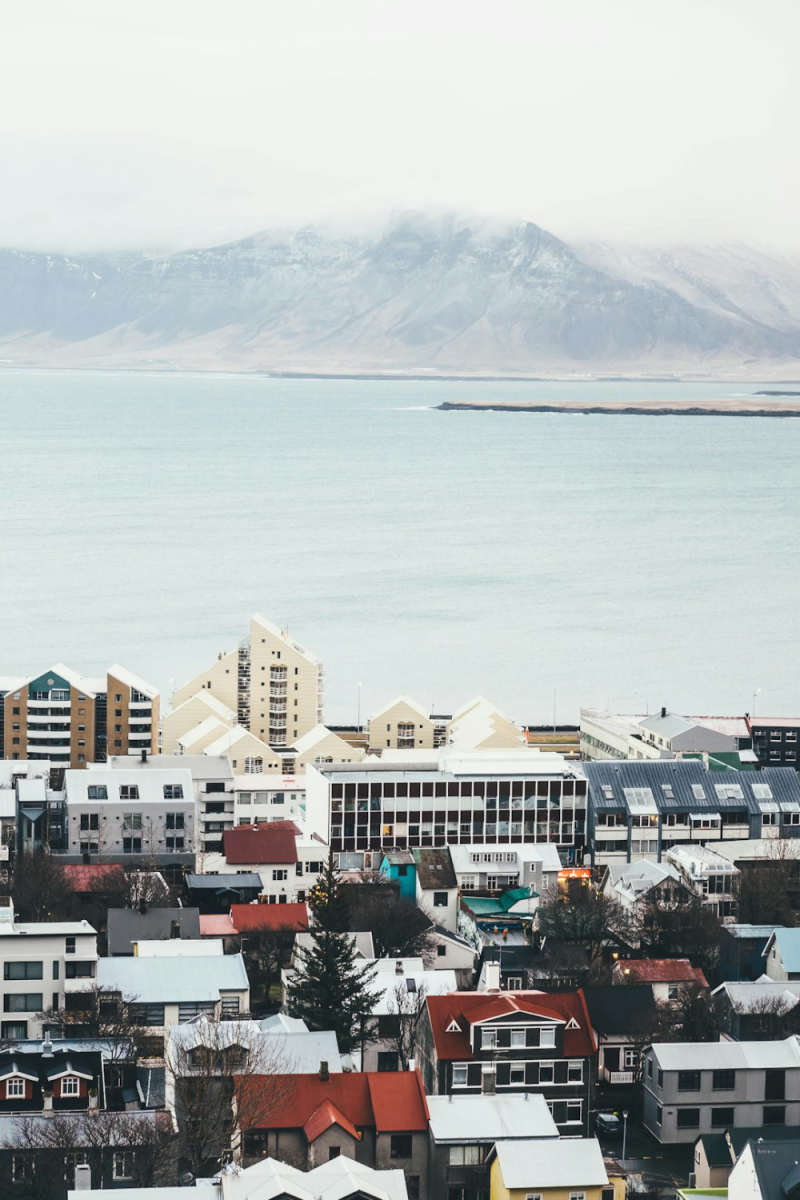 Wall Poster - City Rooftops in Iceland