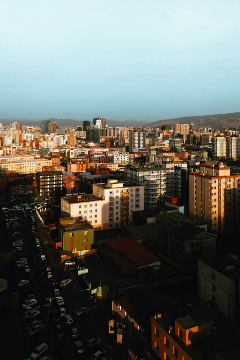 Wall Poster - City Rooftops in Mongolia