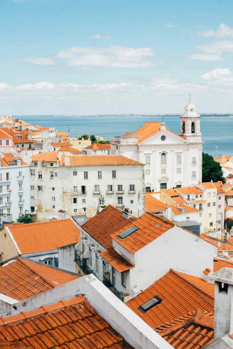 Wall Poster - City Rooftops in Portugal