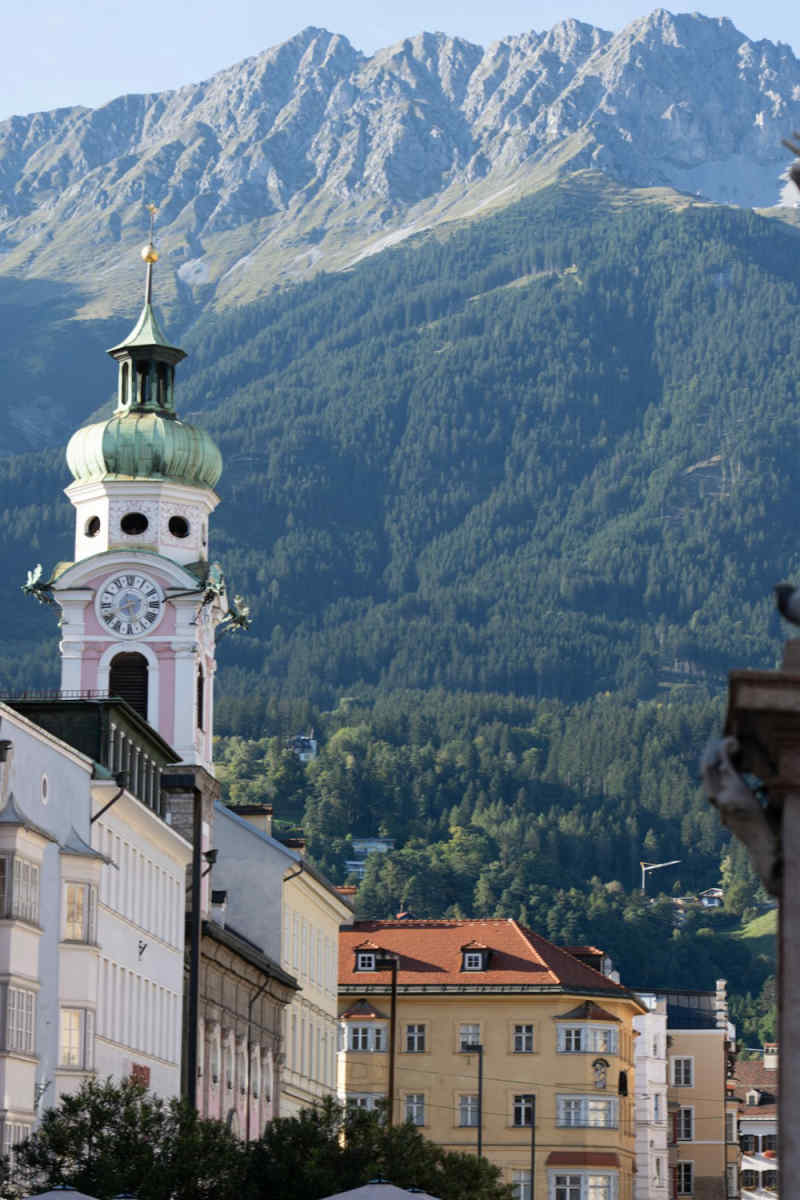 Wall Poster - City Rooftops in the Austrian Alps