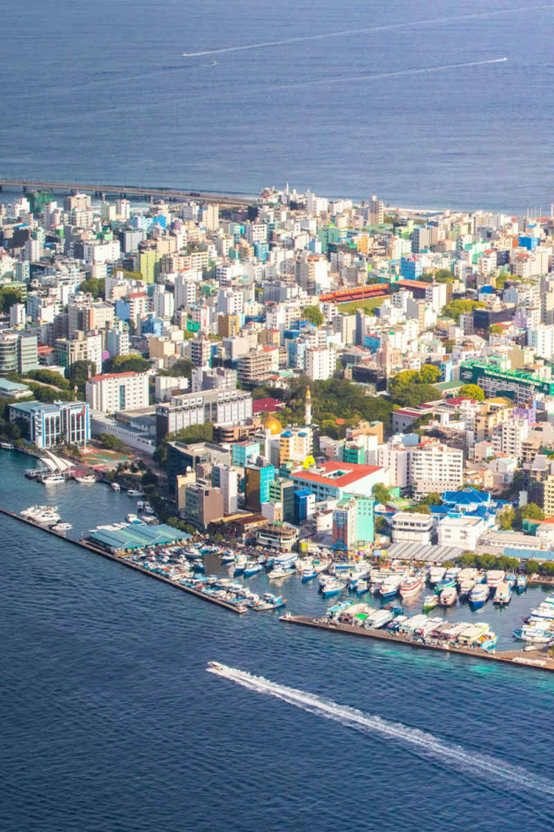 Wall Poster - City Rooftops in the Maldives
