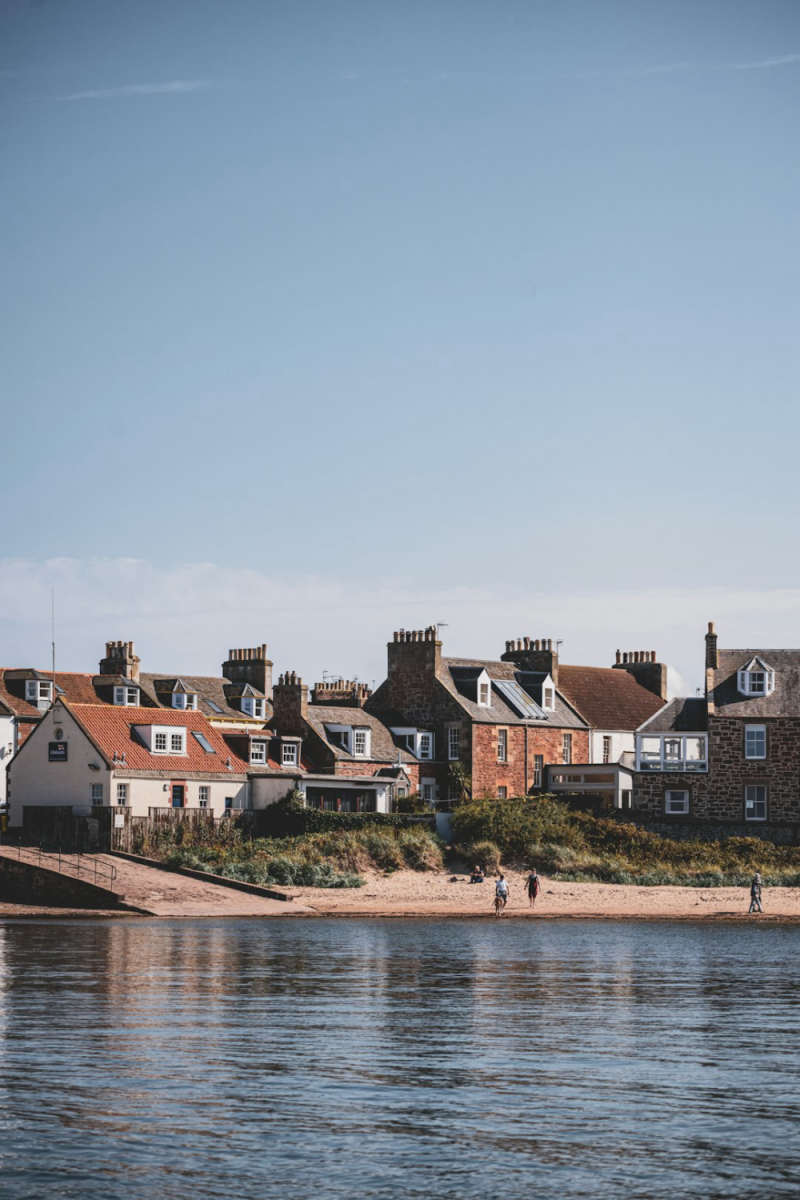 Wall Poster - City Rooftops in the Scottish Coast