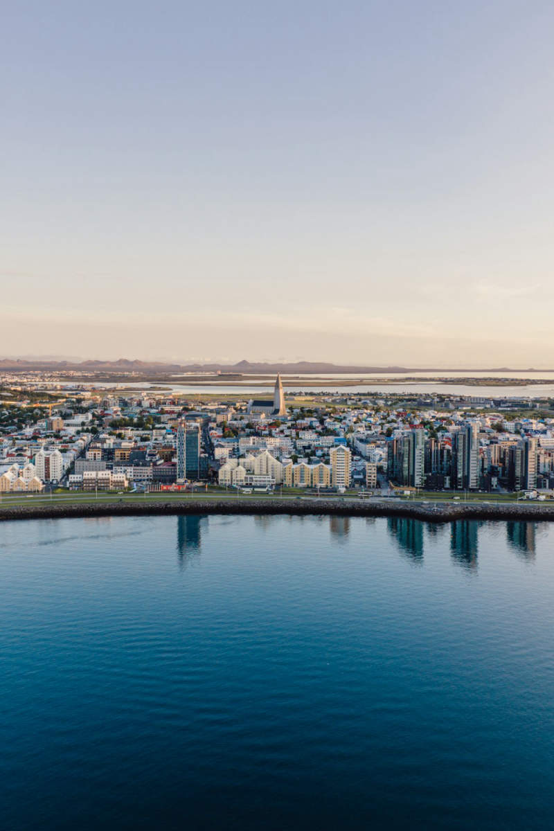 Wall Poster - City Skyline in Iceland