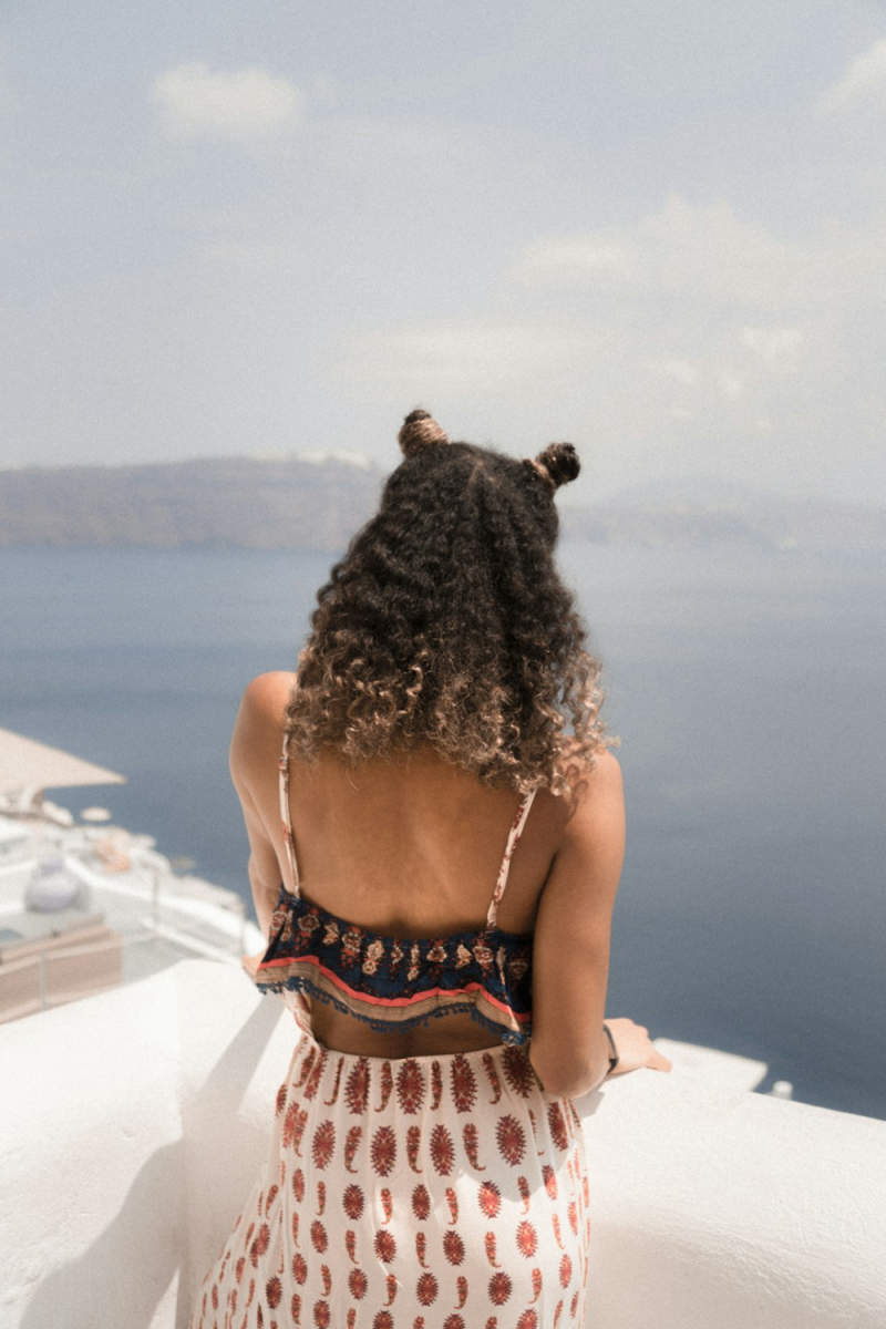 Wall Poster - Coastline in Santorini