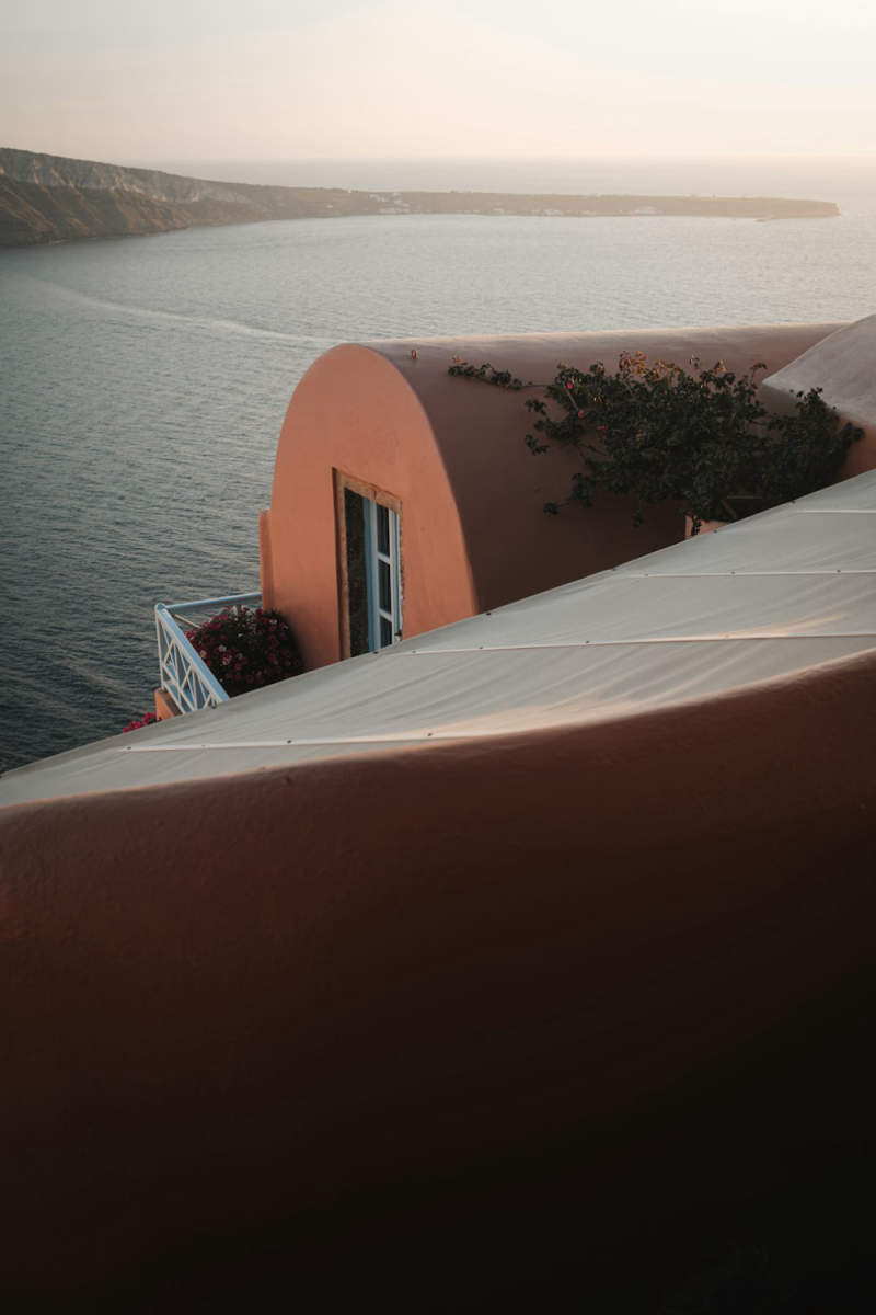 Wall Poster - Countryside in Santorini