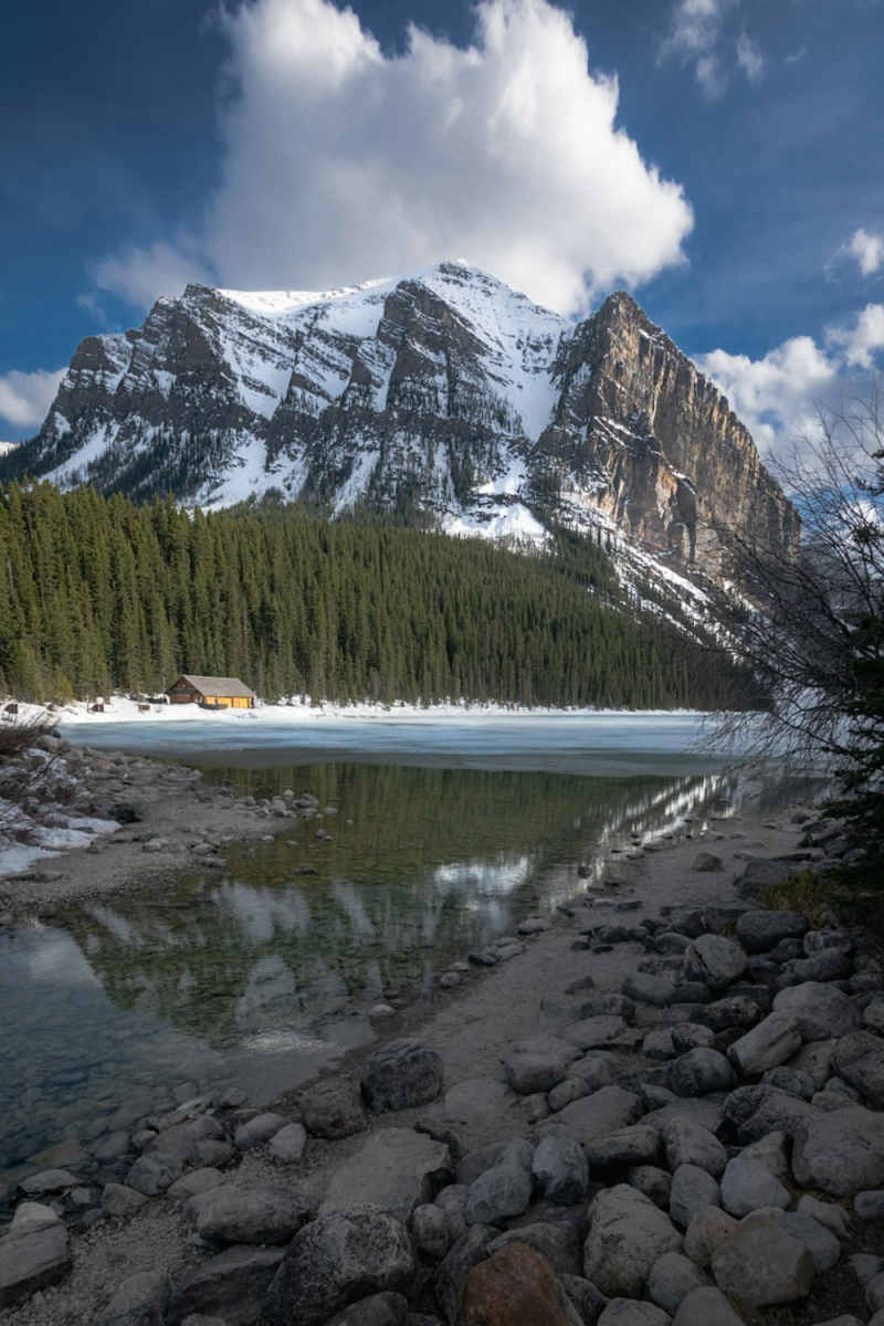 Wall Poster - Farmhouse in the Canadian Rockies