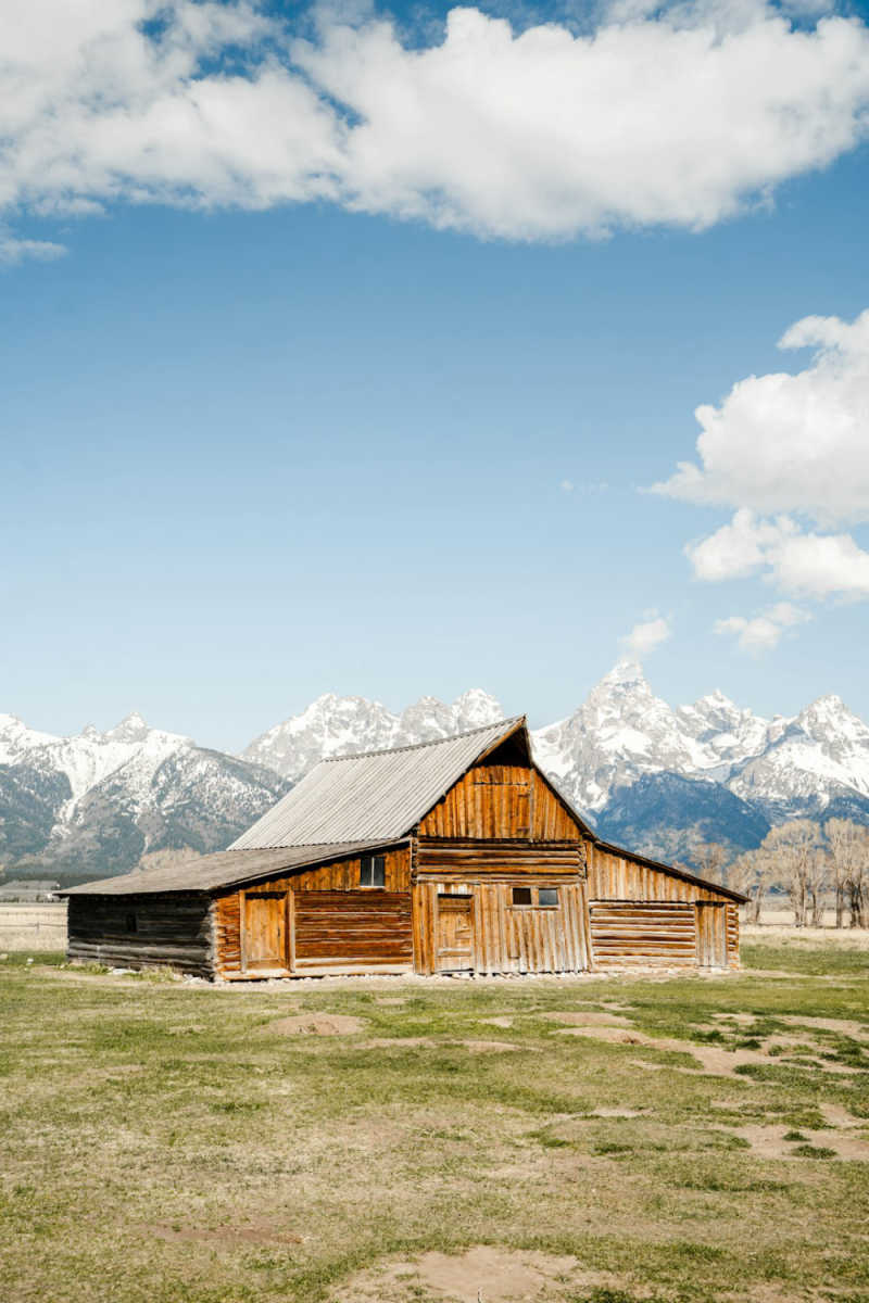 Wall Poster - Farmhouse in the Grand Tetons