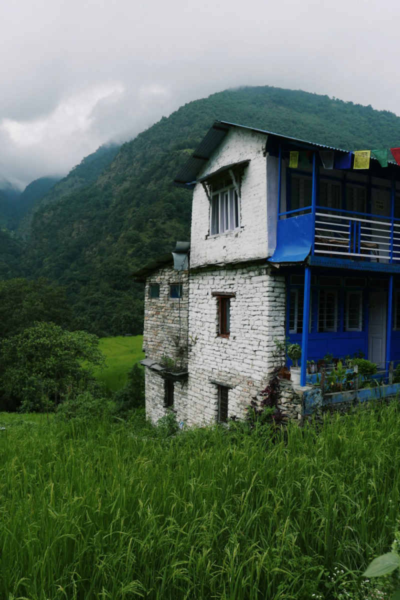 Wall Poster - Farmhouse in the Himalayas