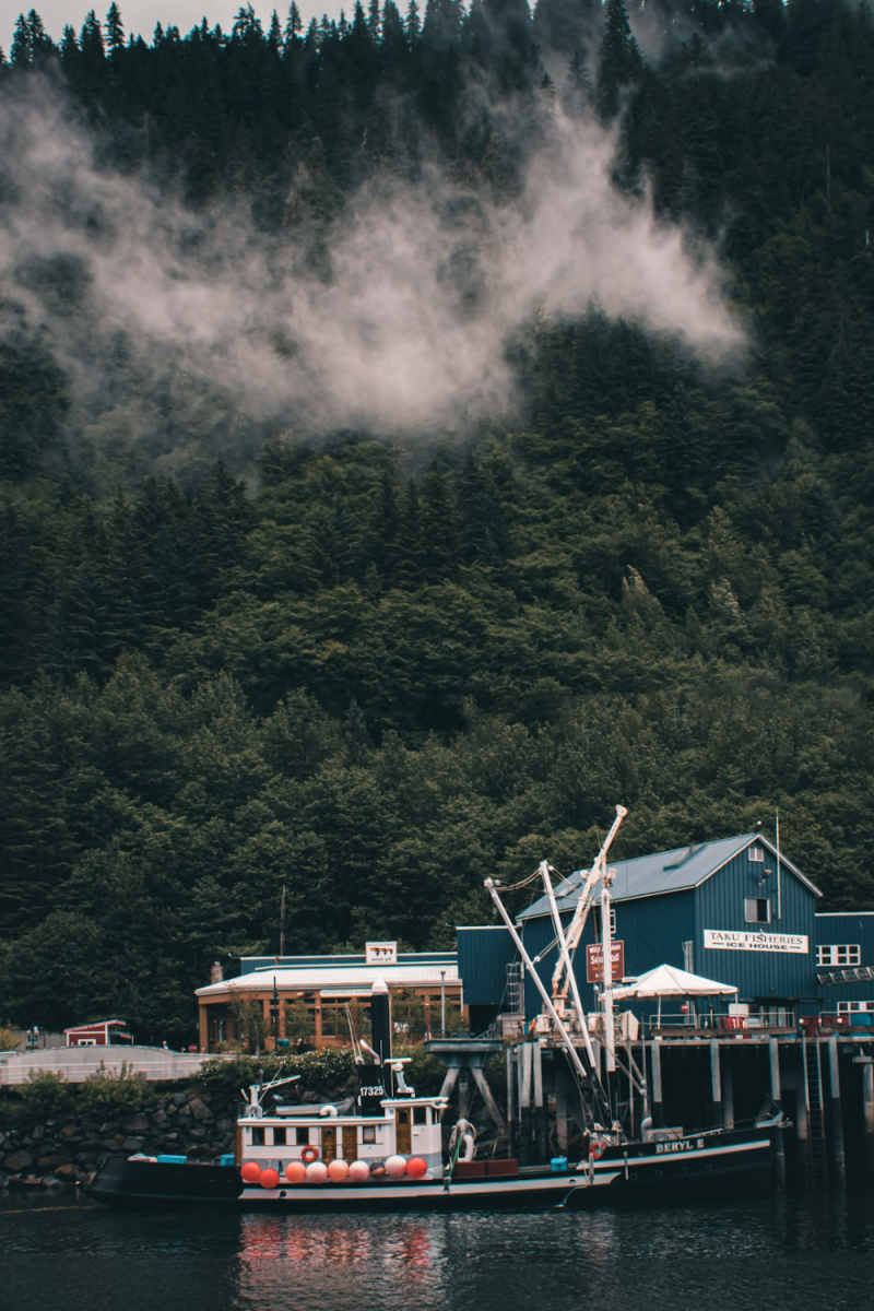 Wall Poster - Fishing Village in Alaska
