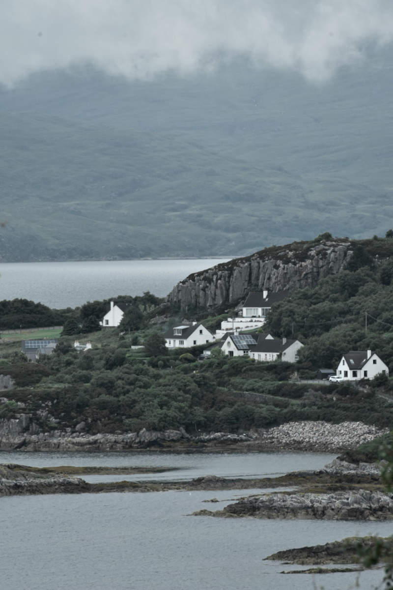 Wall Poster - Fishing Village in the Scottish Highlands