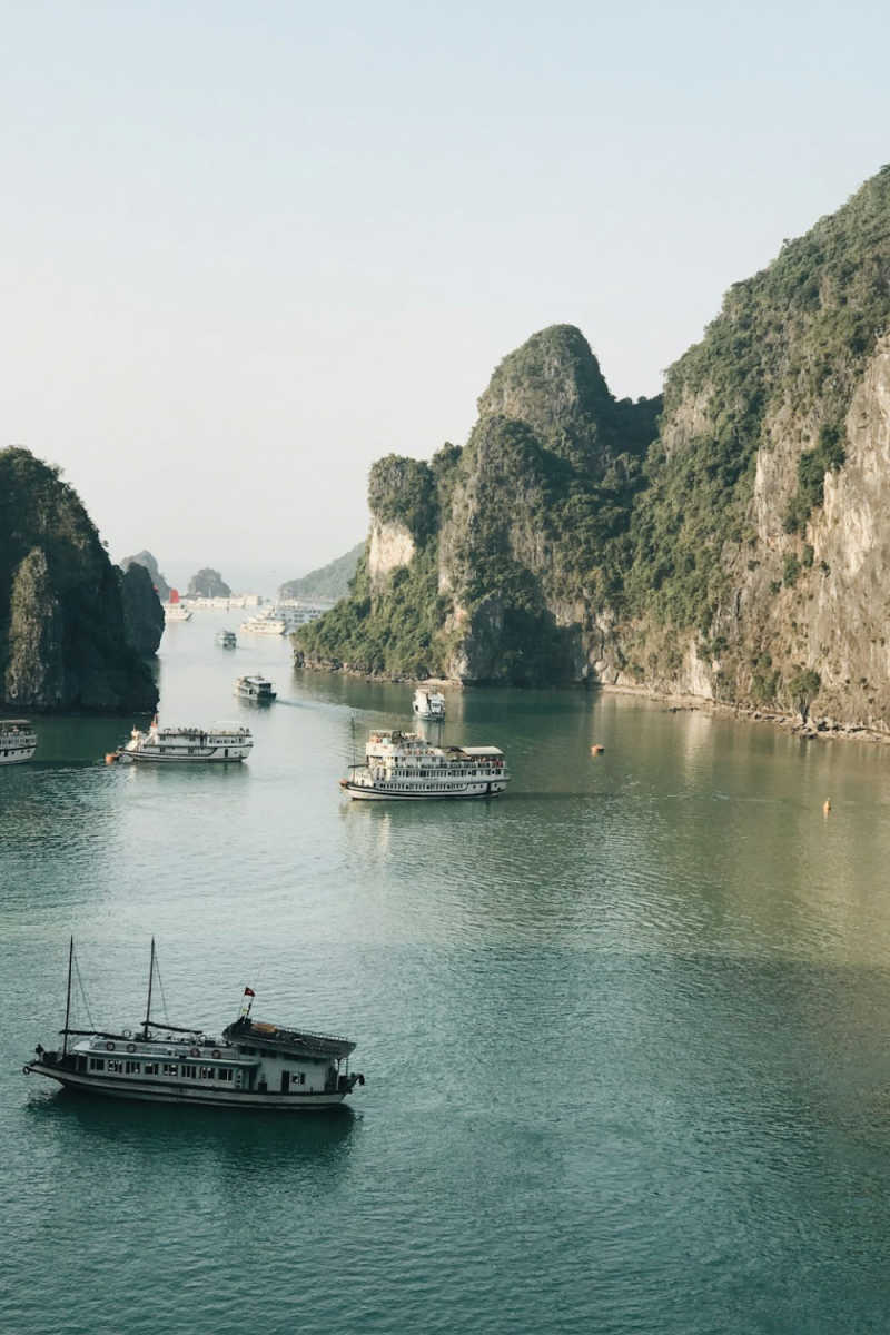 Wall Poster - Fjord in Halong Bay