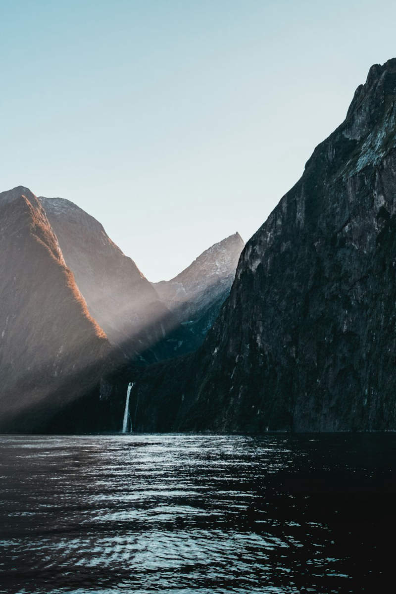 Wall Poster - Fjord in New Zealand