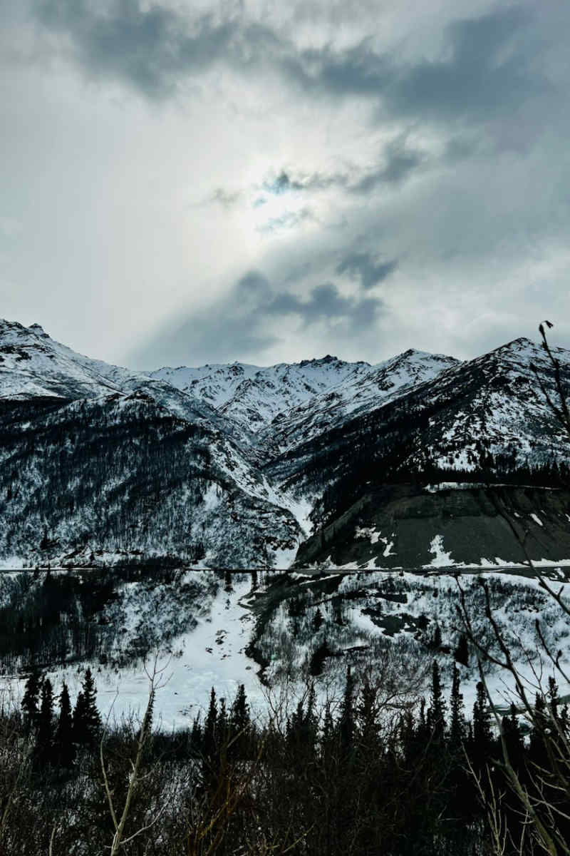 Wall Poster - Full Moon in Alaska