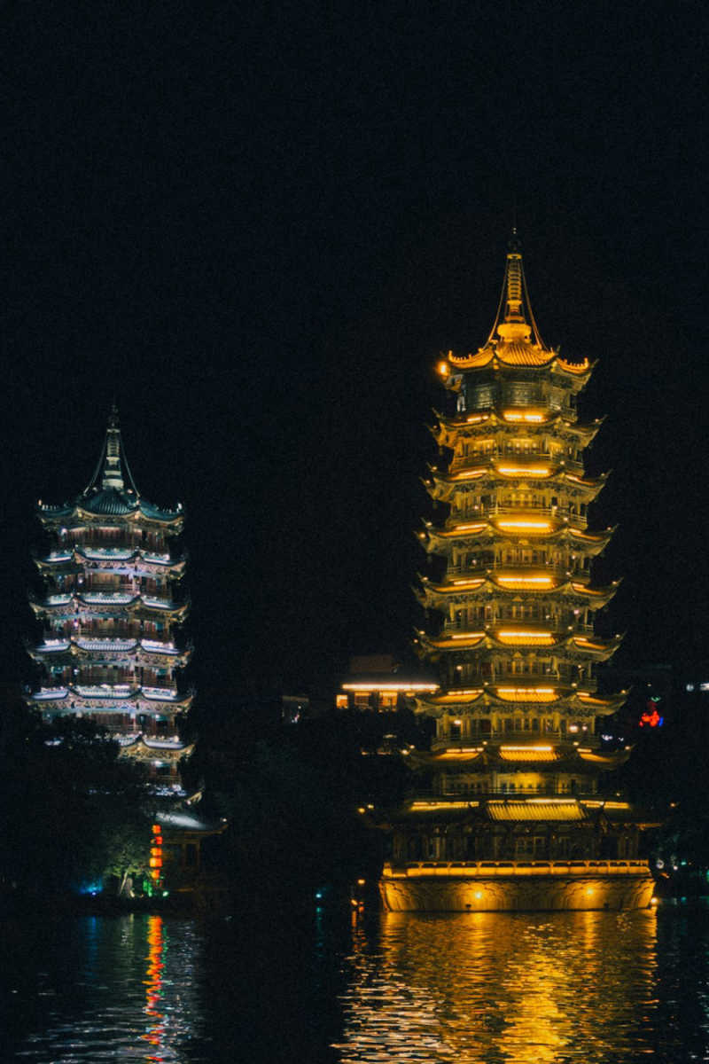 Wall Poster - Full Moon in Guilin