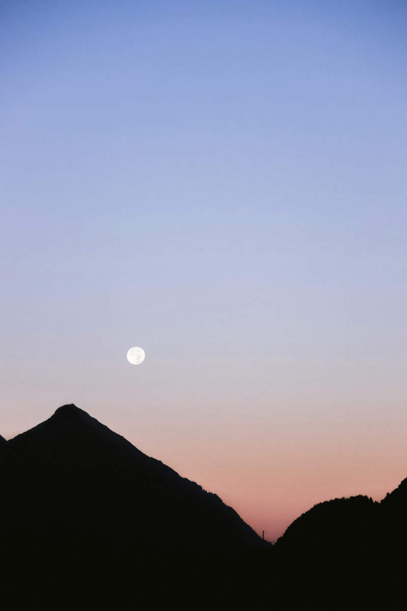 Wall Poster - Full Moon in Interlaken