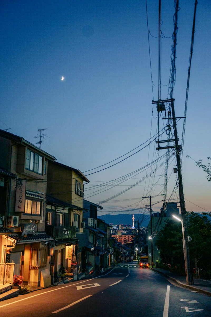 Wall Poster - Full Moon in Kyoto