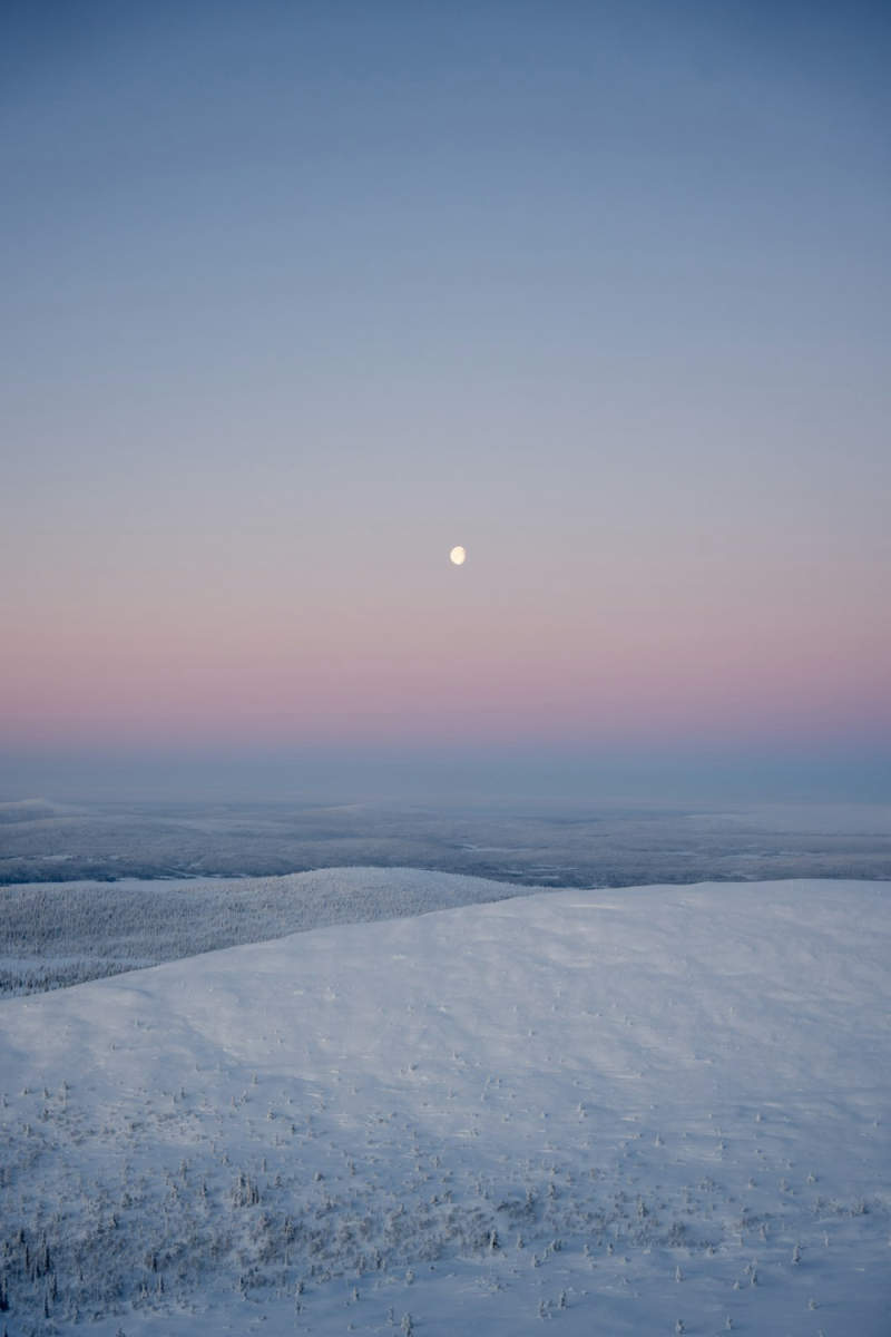 Wall Poster - Full Moon in Lapland