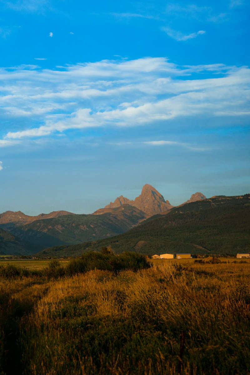 Wall Poster - Full Moon in the Grand Tetons