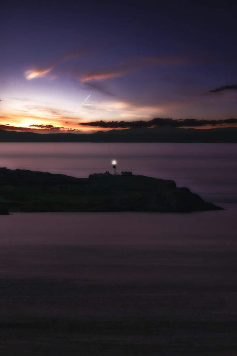 Wall Poster - Full Moon in the Scottish Coast