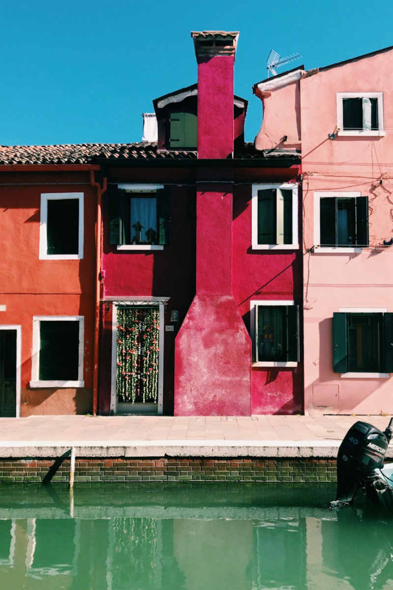 Wall Poster - Gondola in Burgundy