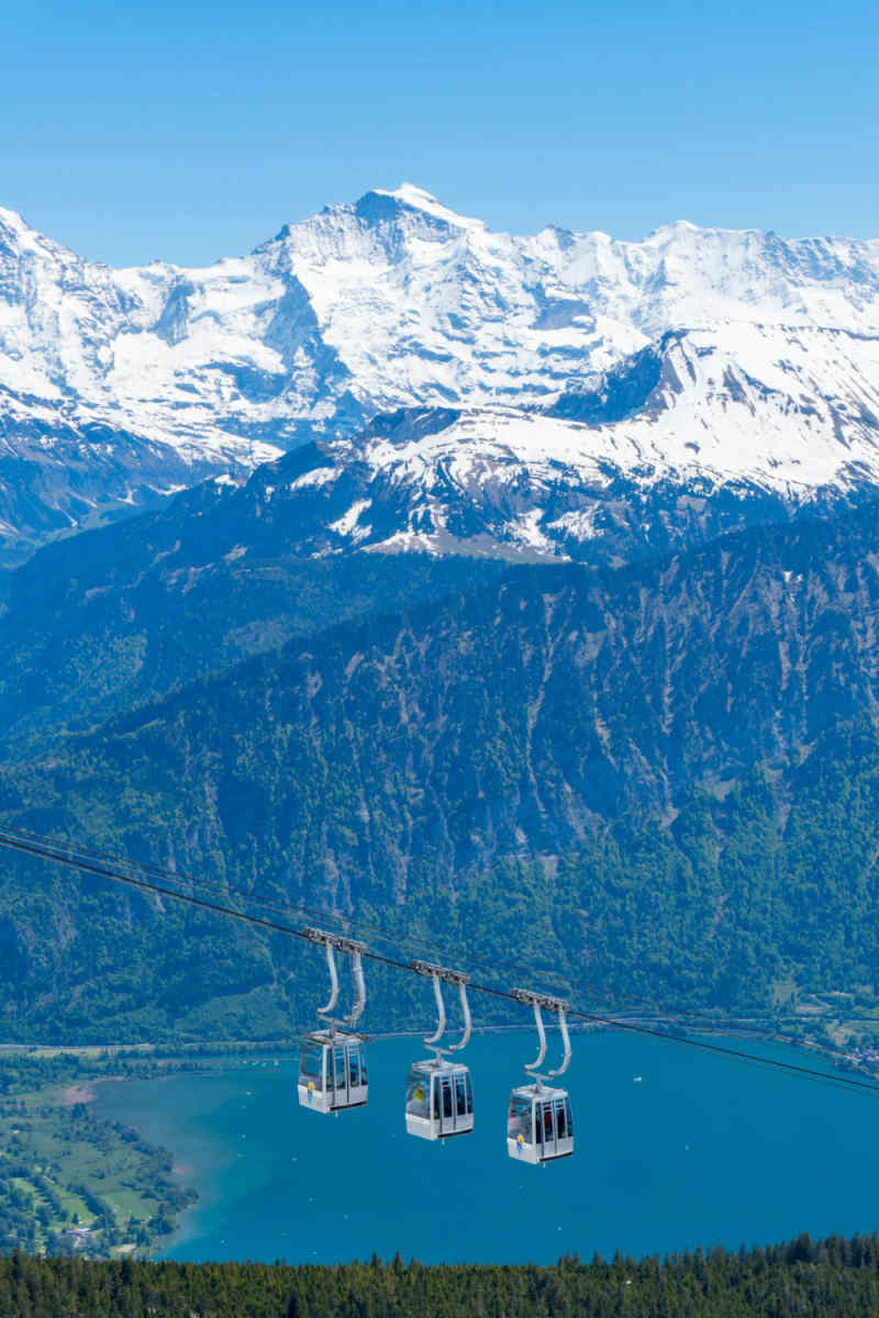 Wall Poster - Gondola in the Swiss Alps