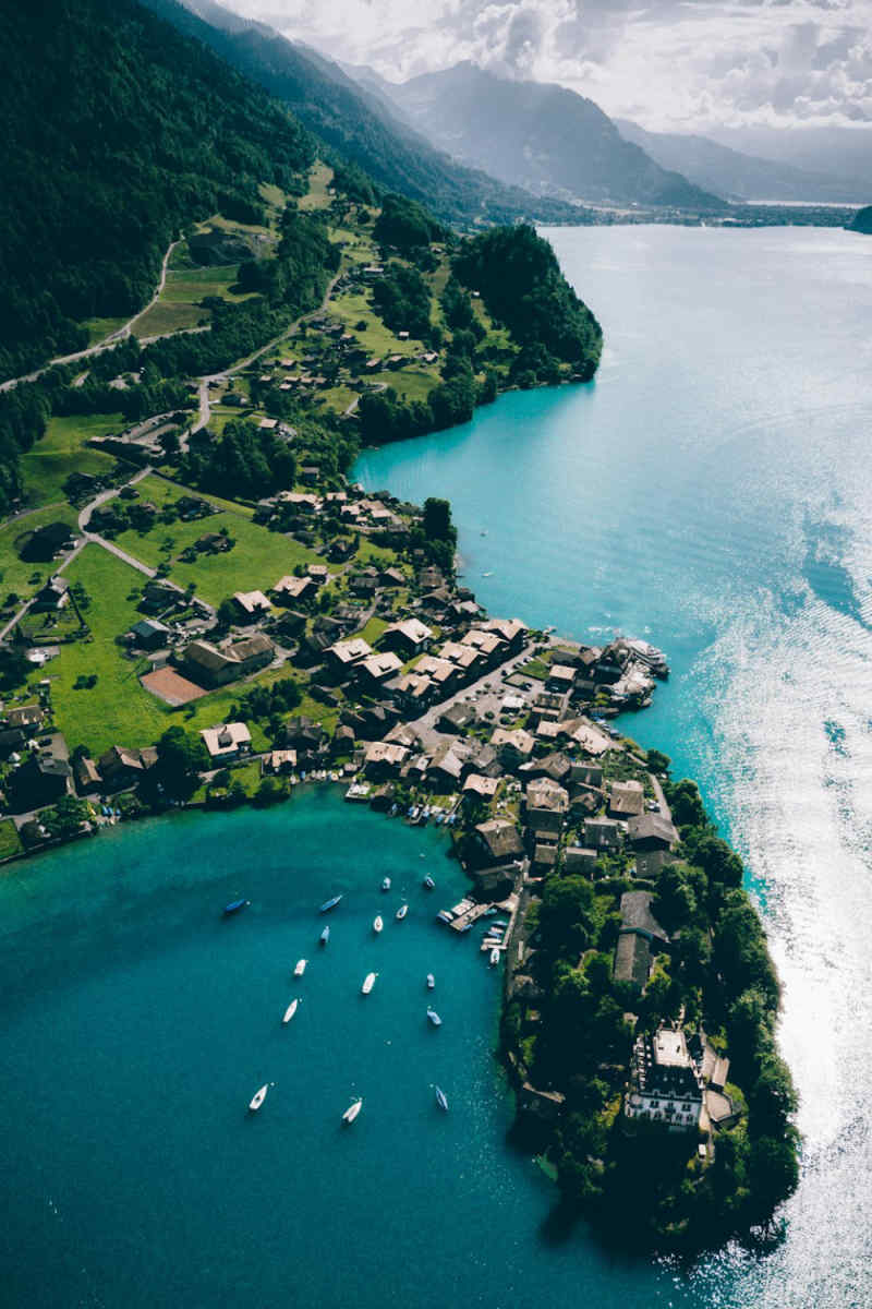 Wall Poster - Harbor in Switzerland