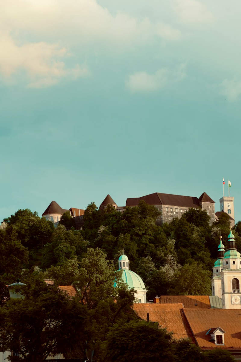 Wall Poster - Hilltop Fortress in Slovenia