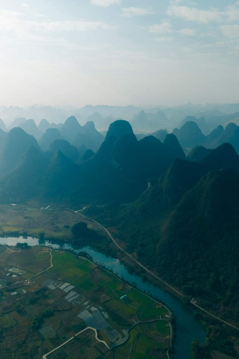 Wall Poster - Hot Air Balloons in Guilin