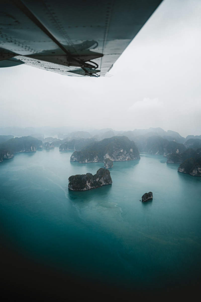 Wall Poster - Hot Air Balloons in Halong Bay