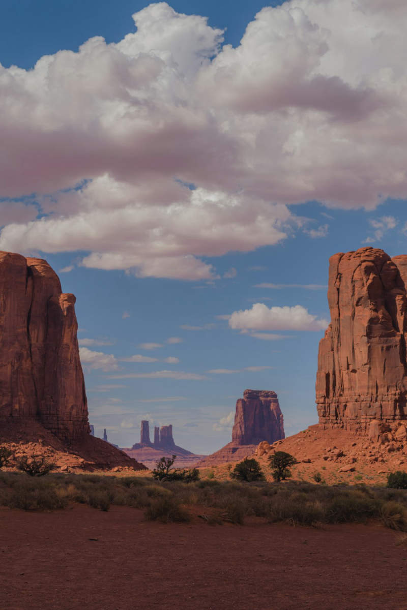 Wall Poster - Hot Air Balloons in Monument Valley