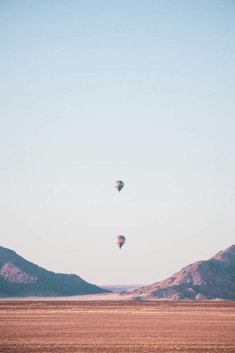 Wall Poster - Hot Air Balloons in Namibia