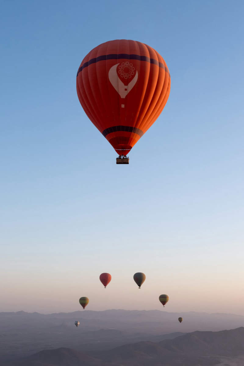 Wall Poster - Hot Air Balloons in the Sahara