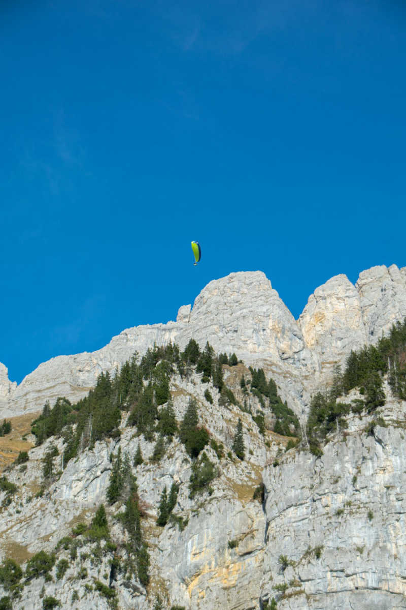 Wall Poster - Hot Air Balloons in the Swiss Alps