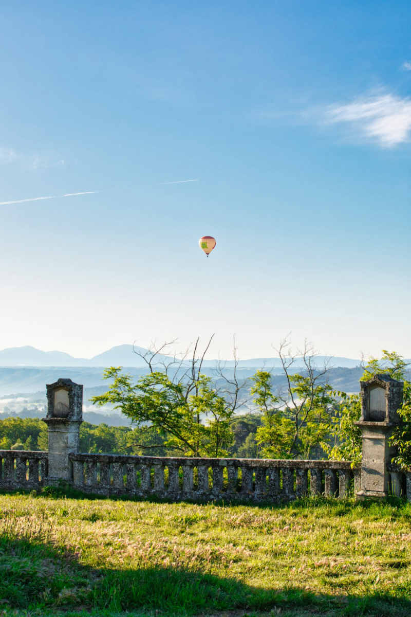 Wall Poster - Hot Air Balloons in Tuscany
